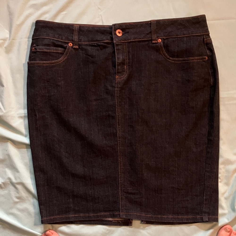 Mixit Dark Denim Pencil Skirt